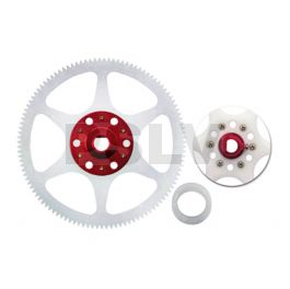 MH-130X169X  MicroHeli CNC Delrin Main Gear w/ Hub set (RED) 130X 